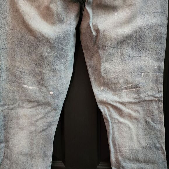 PacSun Light Stitch & Repair Stacked Skinny Jeans - Picture 11 of 16